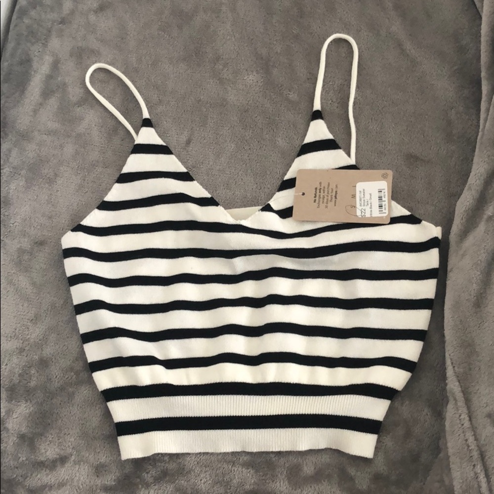 Striped crop top